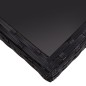 vidaXL Set de comedor de jardín 9 piezas ratán PE y vidrio negro