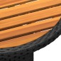 vidaXL Juego de comedor para jardín 3 piezas ratán sintético negro vidaXL Juego de comedor para jardín 3 piezas ratán sintético negro