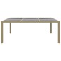 vidaXL Juego de comedor de jardín de 11 piezas ratán sintético beige