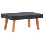vidaXL Set de muebles de jardín 2 pzas y cojines ratán sintético negro vidaXL Set de muebles de jardín 2 pzas y cojines ratán sintético negro