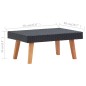 vidaXL Set de muebles de jardín 2 pzas y cojines ratán sintético negro vidaXL Set de muebles de jardín 2 pzas y cojines ratán sintético negro