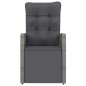 vidaXL Set de comedor de jardín 11 pzas ratán sintético y cojines gris vidaXL Set de comedor de jardín 11 pzas ratán sintético y cojines gris