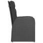 vidaXL Set comedor de jardín 9 piezas y cojines ratán sintético negro vidaXL Set comedor de jardín 9 piezas y cojines ratán sintético negro