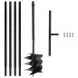 vidaXL Taladro de tierra con mango 250 mm tubo de extensión 4 m acero vidaXL Taladro de tierra con mango 250 mm tubo de extensión 4 m acero