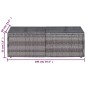 vidaXL Set de muebles de jardín 8 pzas y cojines ratán sintético gris vidaXL Set de muebles de jardín 8 pzas y cojines ratán sintético gris