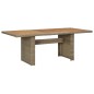 vidaXL Juego de comedor para jardín 7 piezas ratán sintético marrón