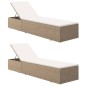 vidaXL Juego de comedor para jardín 9 piezas ratán sintético marrón vidaXL Juego de comedor para jardín 9 piezas ratán sintético marrón