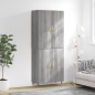 vidaXL Aparador alto madera contrachapada gris sonoma 69,5x34x180 cm vidaXL Aparador alto madera contrachapada gris sonoma 69,5x34x180 cm