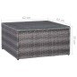 vidaXL Set de sofás de jardín 7 piezas y cojines ratán sintético gris vidaXL Set de sofás de jardín 7 piezas y cojines ratán sintético gris