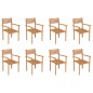 vidaXL Conjunto de comedor de jardín 9 piezas madera maciza de teca vidaXL Conjunto de comedor de jardín 9 piezas madera maciza de teca