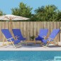 vidaXL Toallas de playa 4 uds tela azul klein 400 g/m² 60x135 cm vidaXL Toallas de playa 4 uds tela azul klein 400 g/m² 60x135 cm