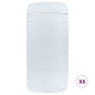 vidaXL Toallas de playa 6 uds tela blanco 400 g/m² 60x135 cm