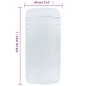 vidaXL Toallas de playa 6 uds tela blanco 400 g/m² 60x135 cm