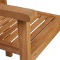 vidaXL Conjunto de comedor de jardín 7 piezas madera maciza de teca