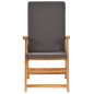 vidaXL Set de comedor para jardín 7 piezas teca maciza y cojines gris vidaXL Set de comedor para jardín 7 piezas teca maciza y cojines gris