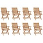 vidaXL Conjunto de comedor de jardín 9 piezas madera maciza de teca vidaXL Conjunto de comedor de jardín 9 piezas madera maciza de teca