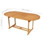 vidaXL Conjunto de comedor de jardín 9 piezas madera maciza de teca vidaXL Conjunto de comedor de jardín 9 piezas madera maciza de teca