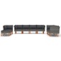 vidaXL Set de muebles de jardín 10 pzas y cojines ratán sintético gris vidaXL Set de muebles de jardín 10 pzas y cojines ratán sintético gris