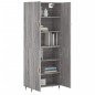 vidaXL Aparador alto madera contrachapada gris sonoma 69,5x34x180 cm vidaXL Aparador alto madera contrachapada gris sonoma 69,5x34x180 cm