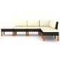 vidaXL Set de muebles de jardín 6 pzas y cojines ratán sintético negro vidaXL Set de muebles de jardín 6 pzas y cojines ratán sintético negro