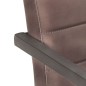 vidaXL Sillas voladizas de comedor 6 unidades cuero auténtico marrón vidaXL Sillas voladizas de comedor 6 unidades cuero auténtico marrón