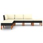 vidaXL Set de muebles de jardín 6 pzas y cojines ratán sintético negro vidaXL Set de muebles de jardín 6 pzas y cojines ratán sintético negro