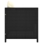 vidaXL Set de muebles de jardín 5 pzas y cojines ratán sintético negro