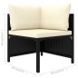 vidaXL Set de muebles de jardín 9 pzas y cojines ratán sintético negro vidaXL Set de muebles de jardín 9 pzas y cojines ratán sintético negro