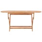 vidaXL Set de comedor de jardín plegable 9 pzas madera maciza de teca vidaXL Set de comedor de jardín plegable 9 pzas madera maciza de teca