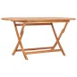 vidaXL Set de comedor de jardín plegable 9 pzas madera maciza de teca vidaXL Set de comedor de jardín plegable 9 pzas madera maciza de teca