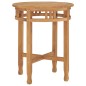 vidaXL Conjunto de comedor para jardín 3 piezas madera maciza de teca