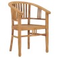 vidaXL Conjunto de comedor para jardín 3 piezas madera maciza de teca