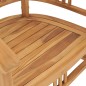 vidaXL Conjunto de comedor para jardín 3 piezas madera maciza de teca