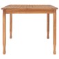 vidaXL Set de comedor de jardín 5 pzas y cojines madera maciza de teca
