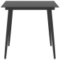 vidaXL Juego de comedor para jardín 3 piezas negro vidaXL Juego de comedor para jardín 3 piezas negro