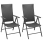 vidaXL Juego de comedor para jardín 3 piezas negro vidaXL Juego de comedor para jardín 3 piezas negro