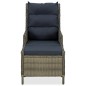 vidaXL Set muebles de jardín 3 piezas y cojines ratán sintético marrón vidaXL Set muebles de jardín 3 piezas y cojines ratán sintético marrón