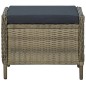 vidaXL Set muebles de jardín 3 piezas y cojines ratán sintético marrón vidaXL Set muebles de jardín 3 piezas y cojines ratán sintético marrón