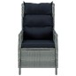 vidaXL Set comedor jardín 9 pzas y cojines ratán sintético gris claro vidaXL Set comedor jardín 9 pzas y cojines ratán sintético gris claro