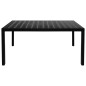 vidaXL Juego de comedor para jardín 7 piezas negro y marrón