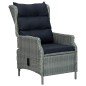 vidaXL Set comedor jardín 7 pzas y cojines ratán sintético gris claro vidaXL Set comedor jardín 7 pzas y cojines ratán sintético gris claro