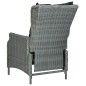 vidaXL Set comedor jardín 7 pzas y cojines ratán sintético gris claro vidaXL Set comedor jardín 7 pzas y cojines ratán sintético gris claro