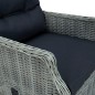 vidaXL Set comedor jardín 7 pzas y cojines ratán sintético gris claro vidaXL Set comedor jardín 7 pzas y cojines ratán sintético gris claro