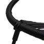 vidaXL Juego de comedor jardín 3 piezas ratán PVC negro 