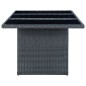 vidaXL Set comedor jardín 7 pzas cojines ratán sintético gris oscuro vidaXL Set comedor jardín 7 pzas cojines ratán sintético gris oscuro