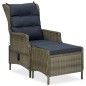 vidaXL Set de comedor jardín 9 piezas cojines ratán sintético marrón vidaXL Set de comedor jardín 9 piezas cojines ratán sintético marrón