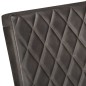 vidaXL Sillas de comedor voladizas 6 uds cuero auténtico gris