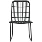 vidaXL Juego de comedor para jardín 5 piezas ratán sintético y vidrio