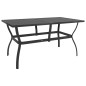 vidaXL Juego de comedor de jardín 7 piezas textilene y acero vidaXL Juego de comedor de jardín 7 piezas textilene y acero