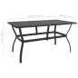 vidaXL Juego de comedor de jardín 7 piezas textilene y acero vidaXL Juego de comedor de jardín 7 piezas textilene y acero